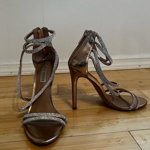 Steve Madden Rose Gold Bling Heel